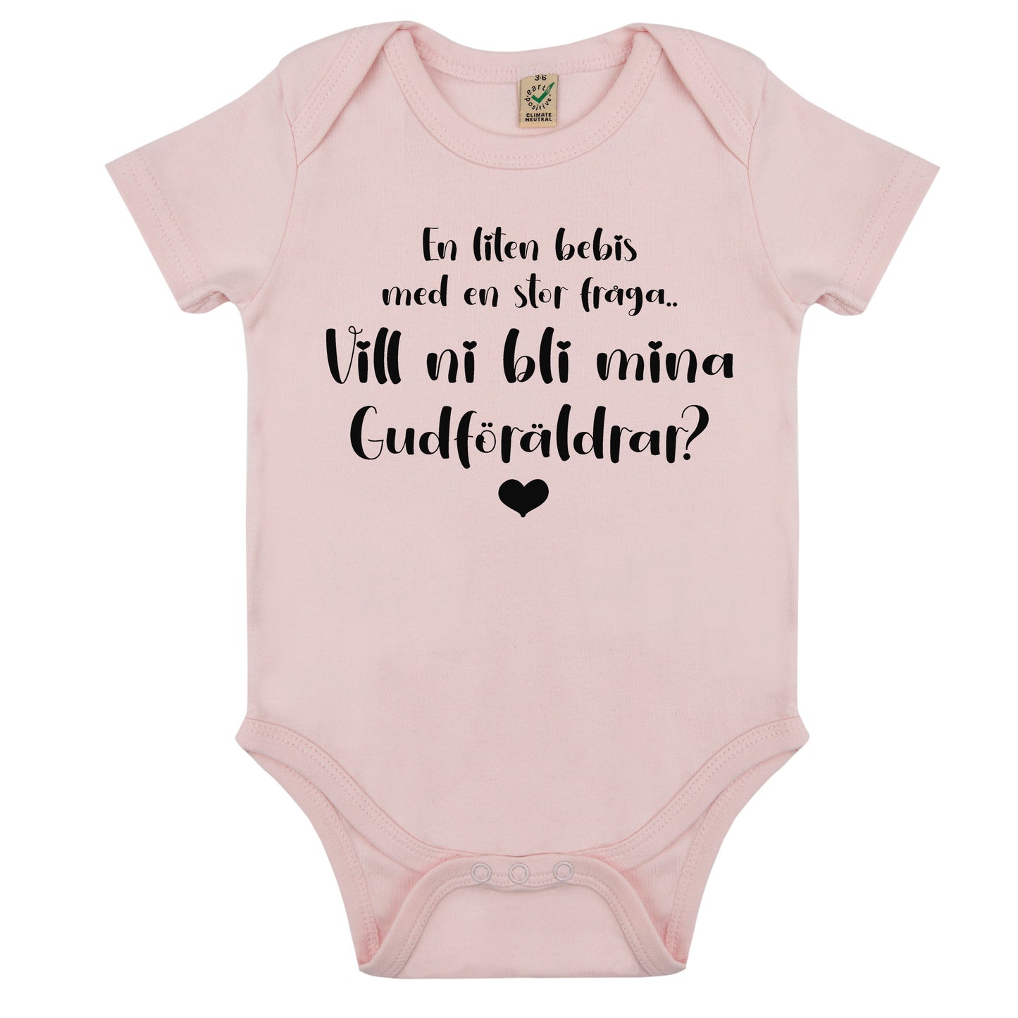 En liten bebis med en stor fråga… Vill ni bli mina Gudföräldrar?-Lovely Text
