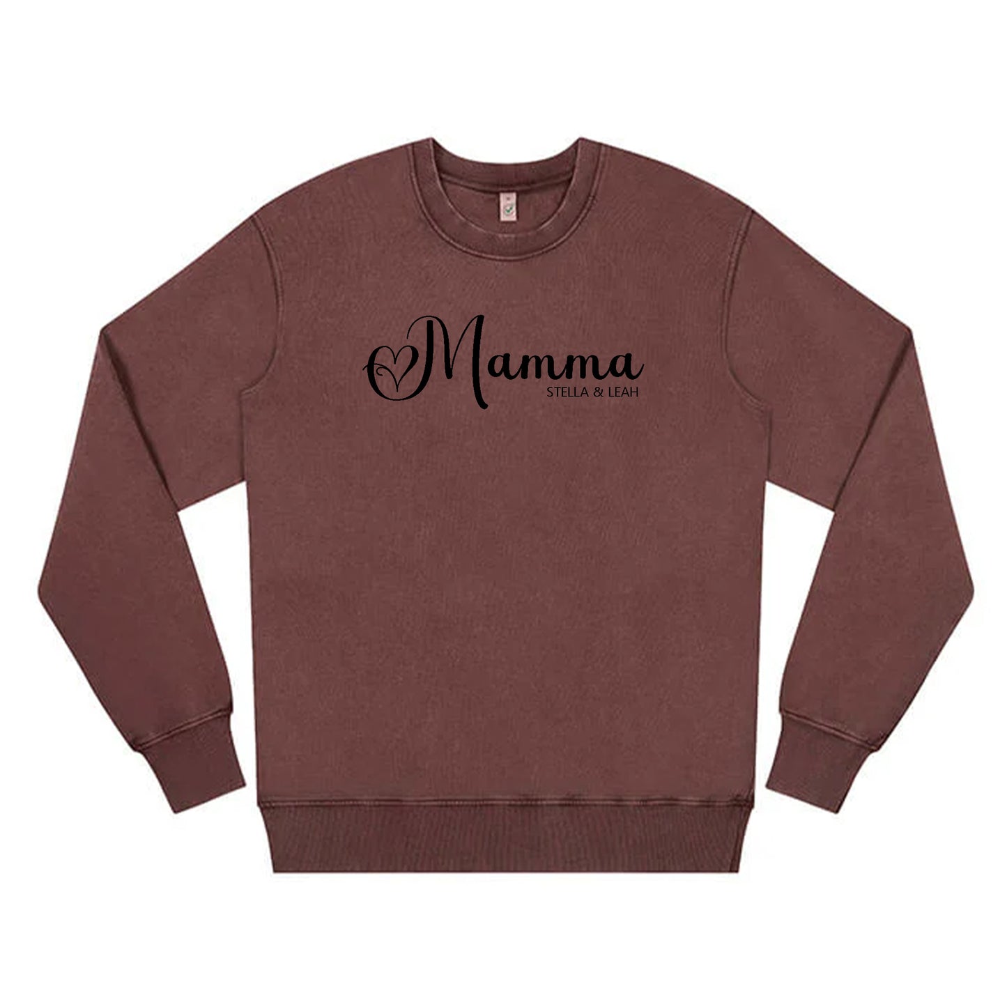 Mamma Tröja med Barnens namn på bröstet - Unisex Sweatshirt