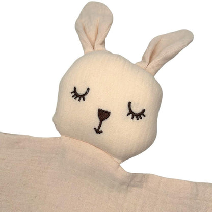 Personlig Kanin Snuttefilt med Namn – Babyfilt & Dopgåva ✨-Lovely Text