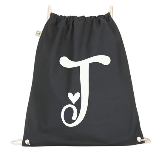 Gympapåse med Bokstav och Hjärta-Lovely Text