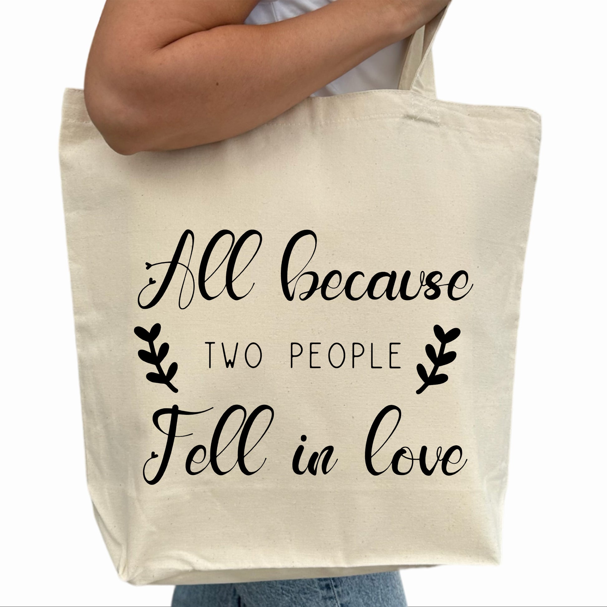 All Because Two People Fall In Love Tygpåse-Lovely Text