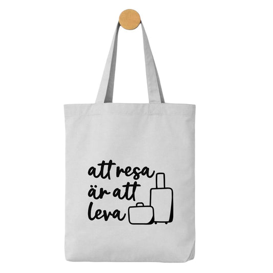 Tygpåse – Att resa är att leva