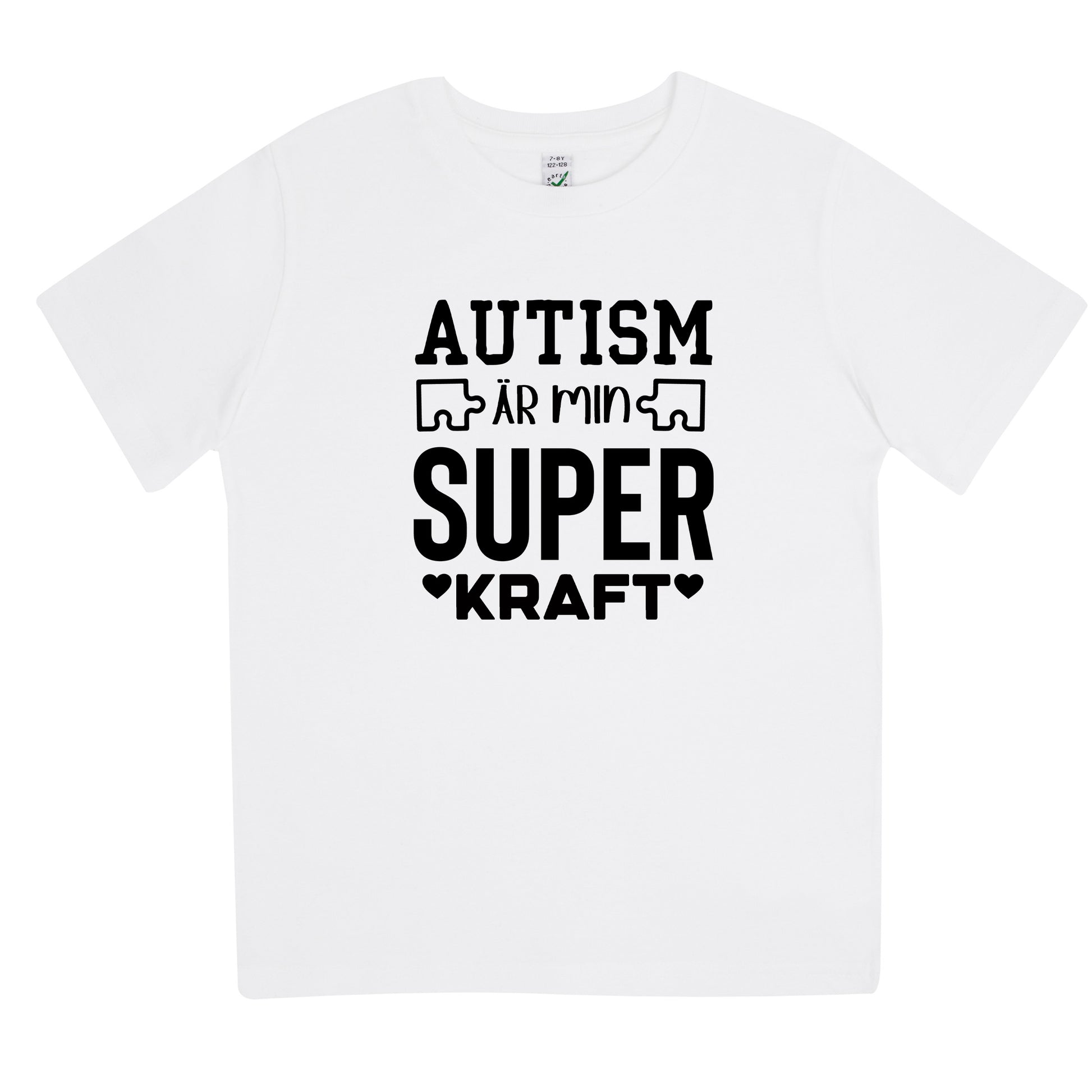T-shirt för barn med autismpepp – Autism är Min Superkraft-Lovely Text