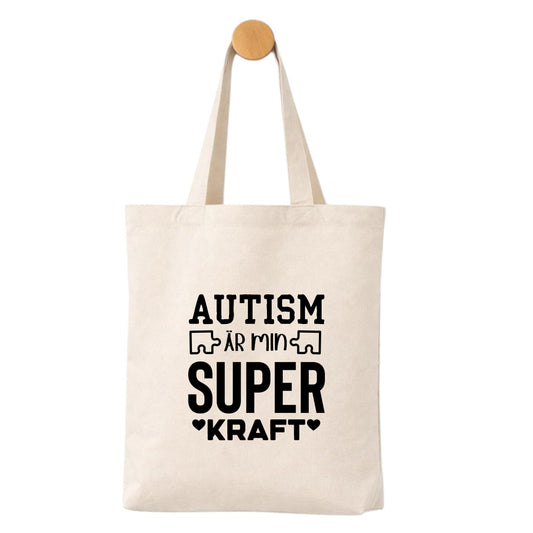 Tygpåse med Autismkraft – Autism är Min Superkraft