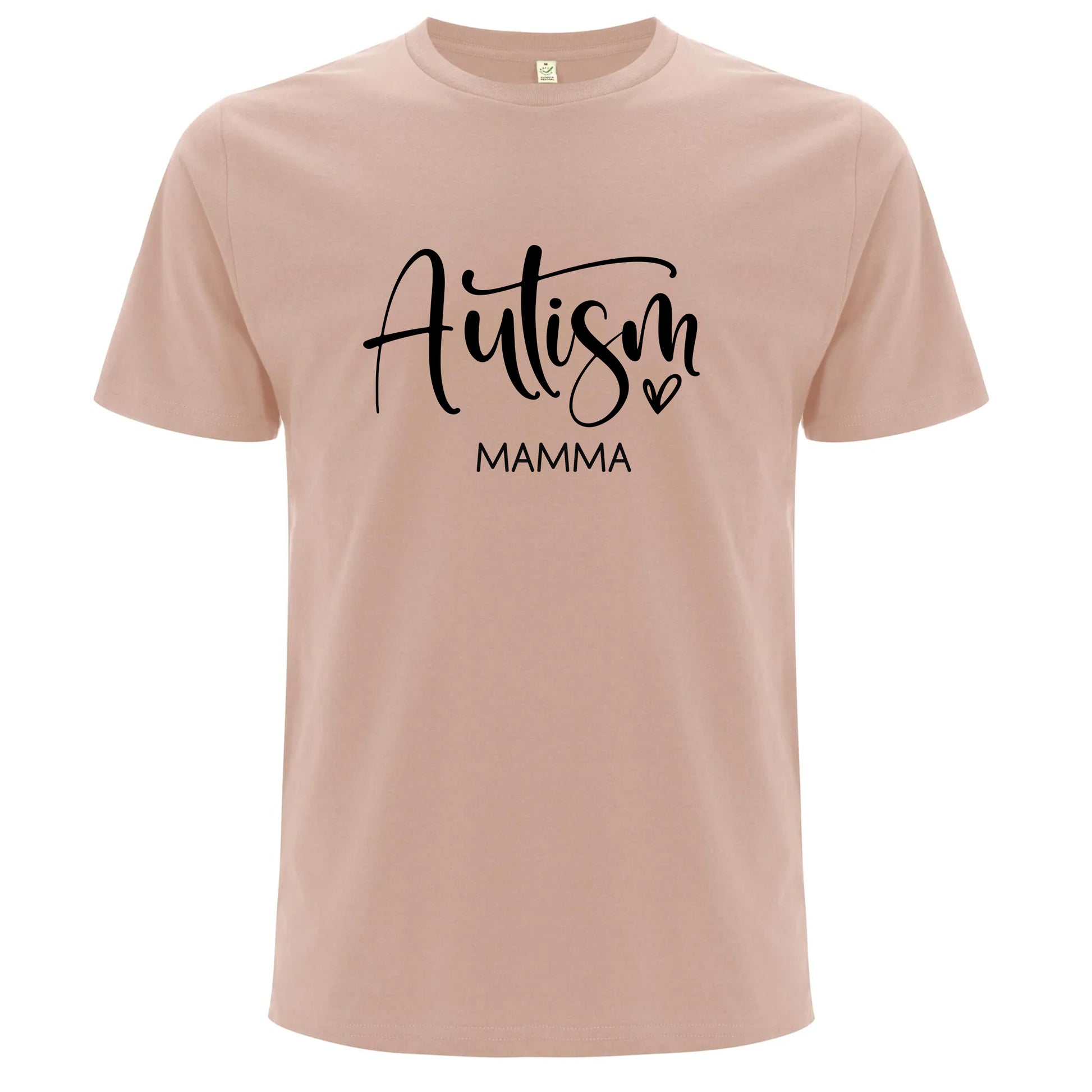 T-shirt för Autism Mammor – Stolt, Stark & Kärleksfull-Lovely Text
