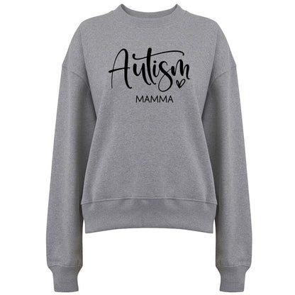 💖 Autism Mamma med Kärlek – En damtröja för Stolta Mammor!-Lovely Text