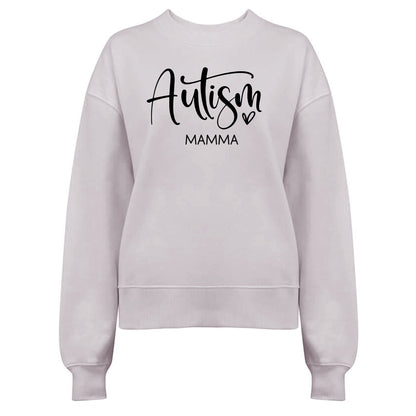 💖 Autism Mamma med Kärlek – En damtröja för Stolta Mammor!-Lovely Text