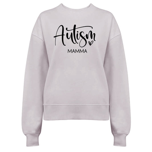 💖 Autism Mamma med Kärlek – En damtröja för Stolta Mammor!-Lovely Text