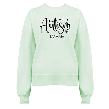 💖 Autism Mamma med Kärlek – En damtröja för Stolta Mammor!-Lovely Text