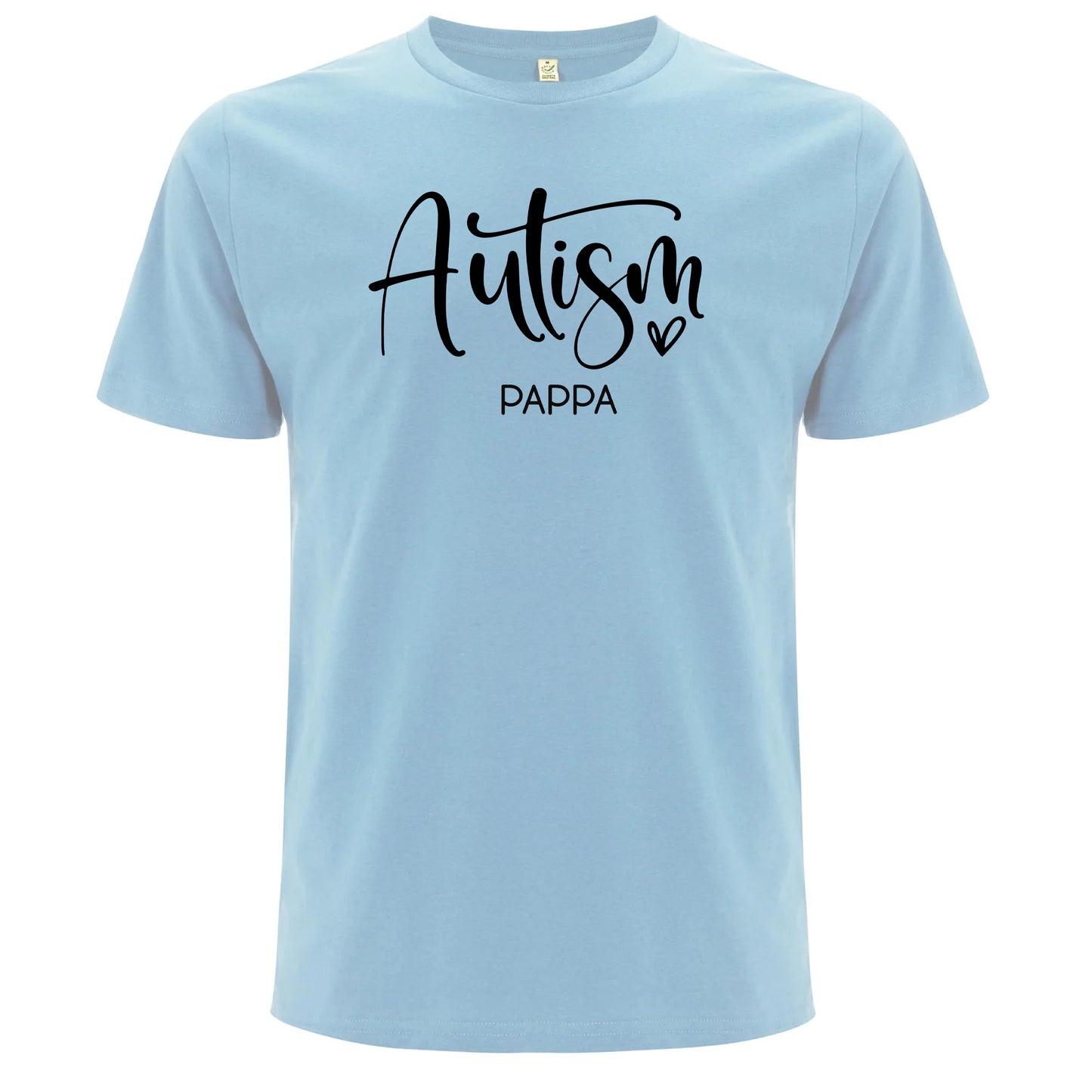 T-shirt för Autism Stolta Pappor – Kärlek, Stöd & Styrka-Lovely Text