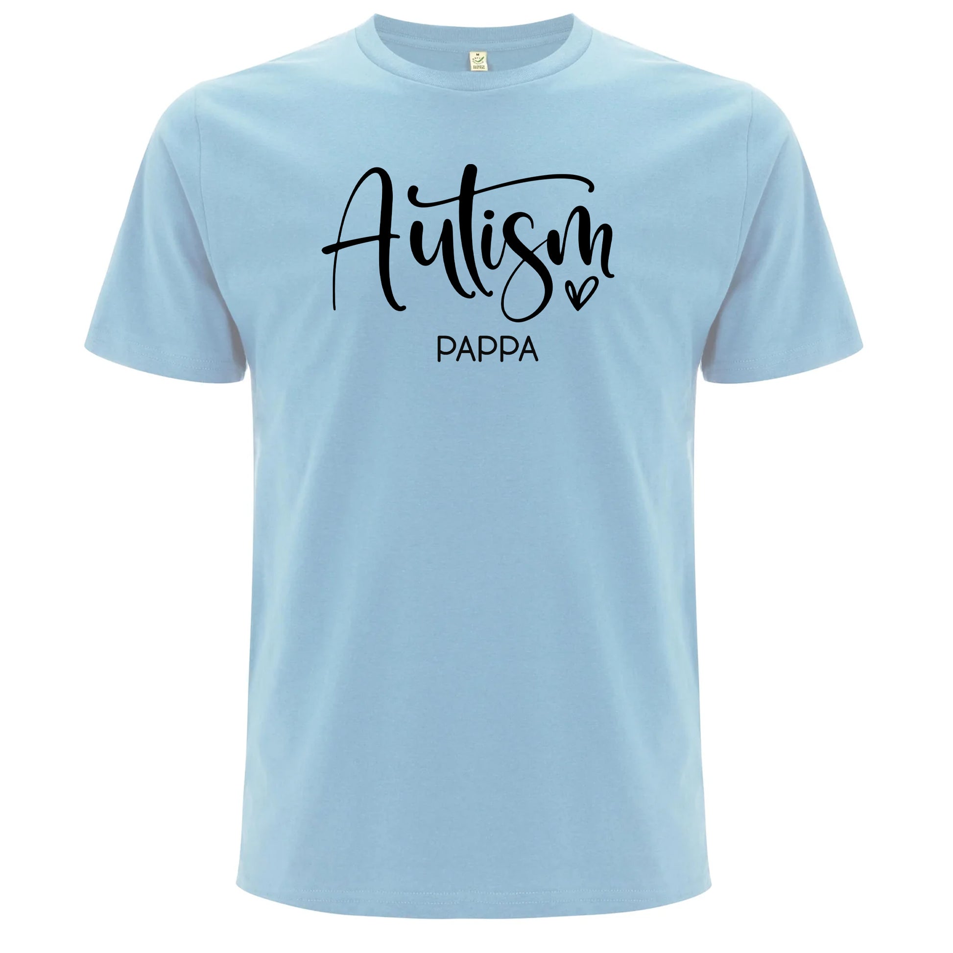 T-shirt för Autism Stolta Pappor – Kärlek, Stöd & Styrka-Lovely Text