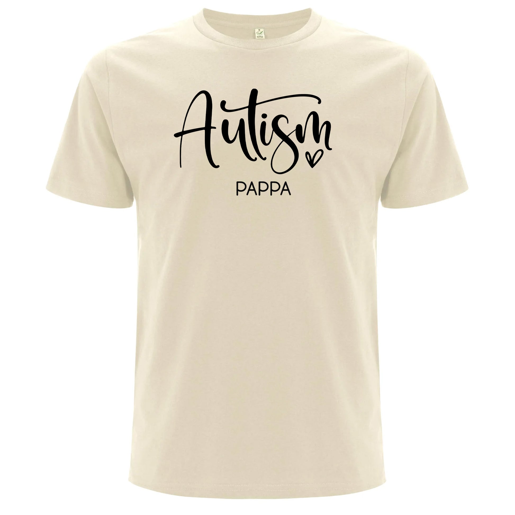 T-shirt för Autism Stolta Pappor – Kärlek, Stöd & Styrka-Lovely Text