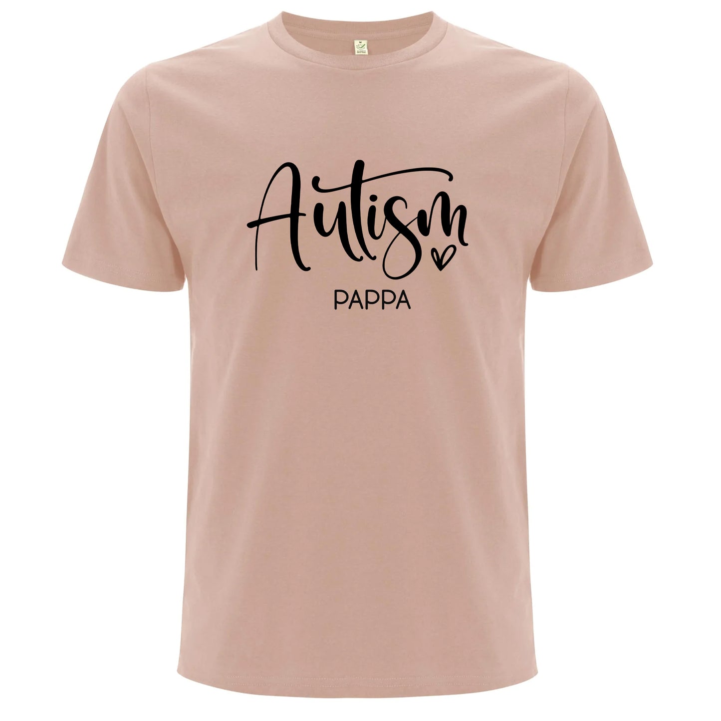 T-shirt för Autism Stolta Pappor – Kärlek, Stöd & Styrka-Lovely Text
