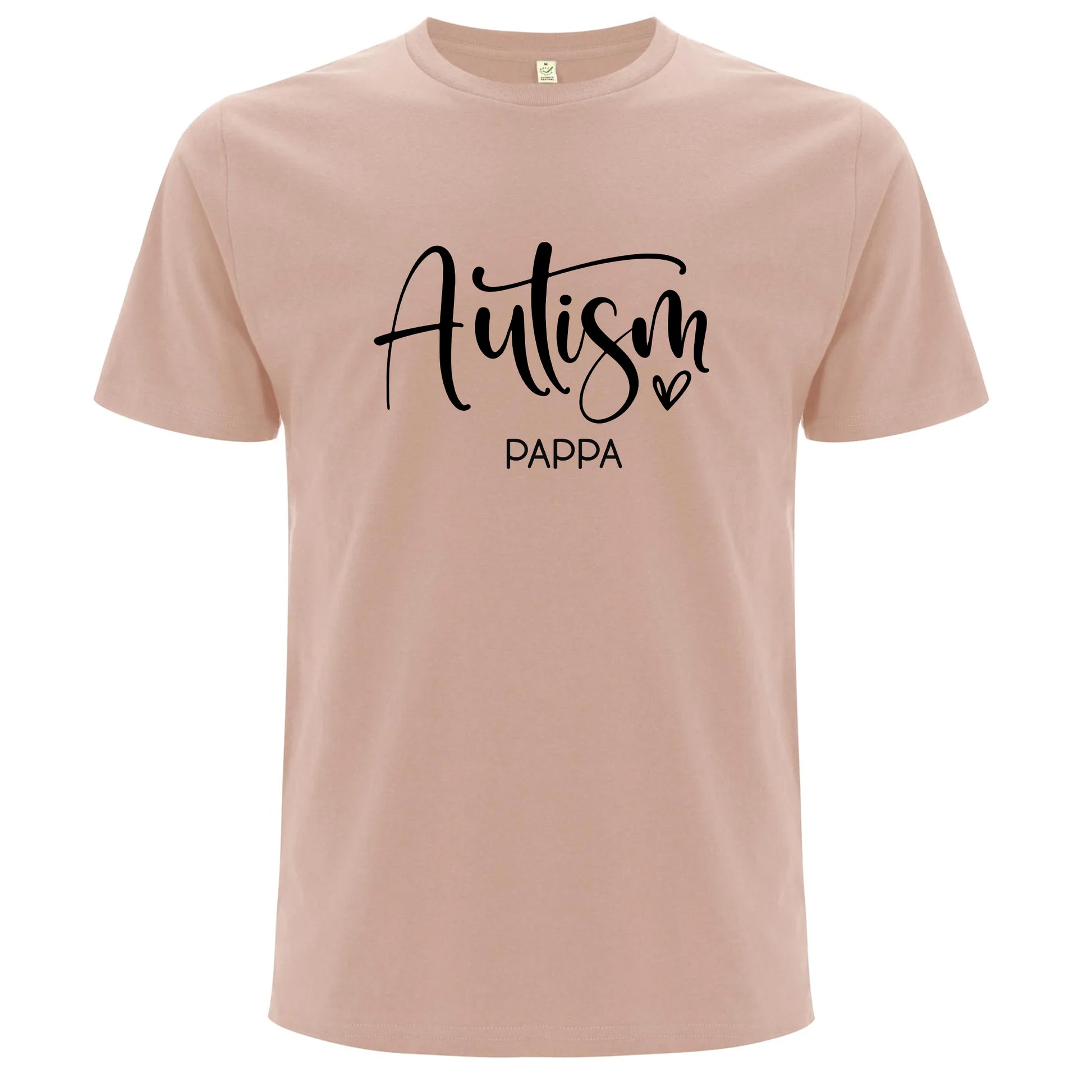 T-shirt för Autism Stolta Pappor – Kärlek, Stöd & Styrka-Lovely Text