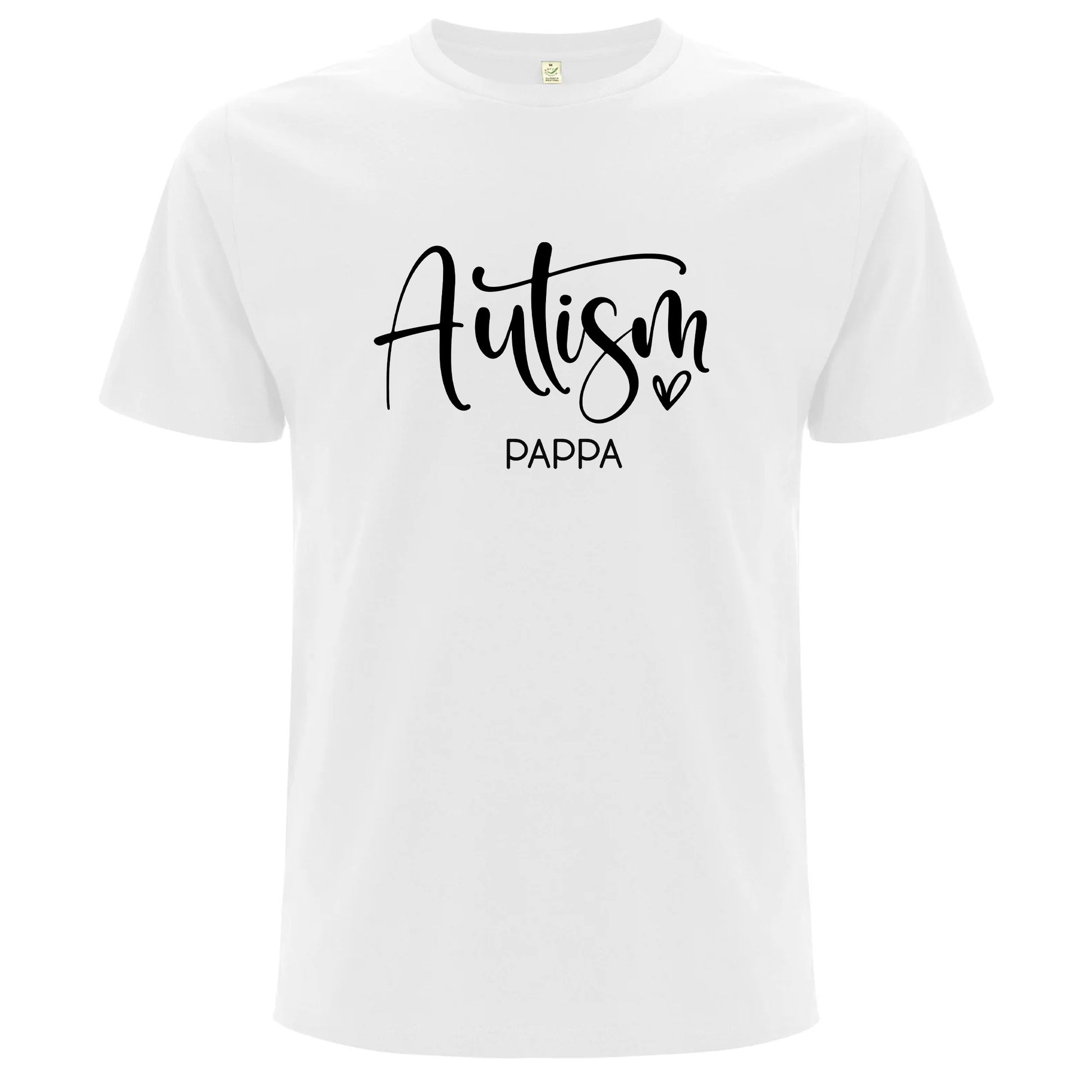 T-shirt för Autism Stolta Pappor – Kärlek, Stöd & Styrka-Lovely Text