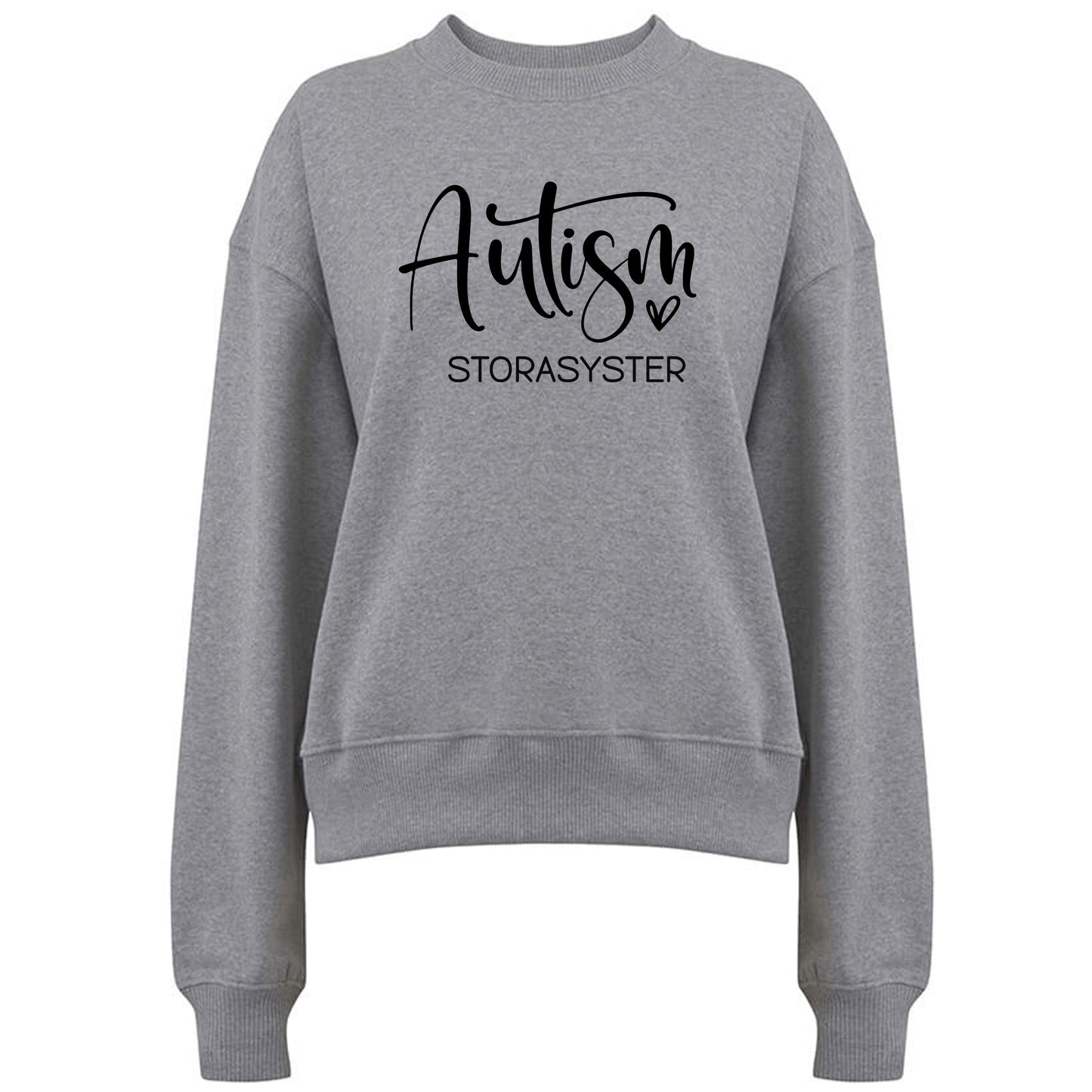 Autism Storasyster - Damtröja 💜 En Syster att vara Stolt över – Sprid Autismmedvetenhet!-Lovely Text