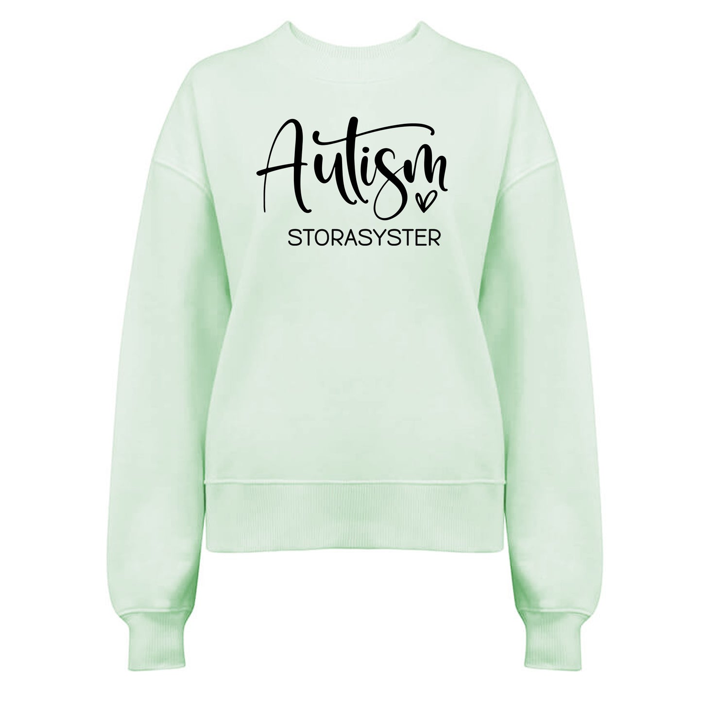 Autism Storasyster - Damtröja 💜 En Syster att vara Stolt över – Sprid Autismmedvetenhet!-Lovely Text