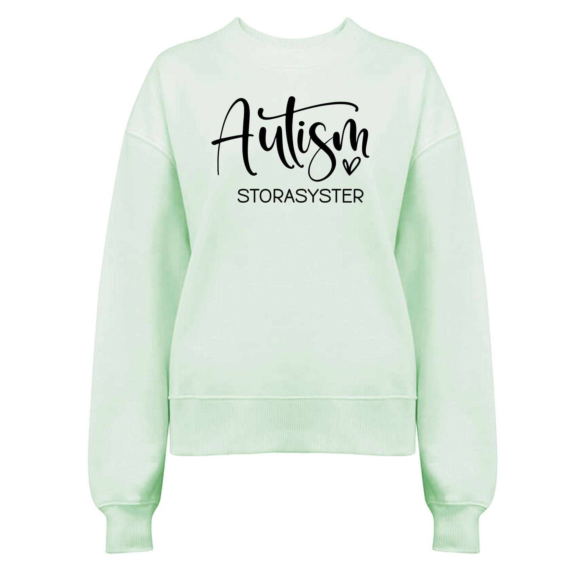 Autism Storasyster - Damtröja 💜 En Syster att vara Stolt över – Sprid Autismmedvetenhet!-Lovely Text