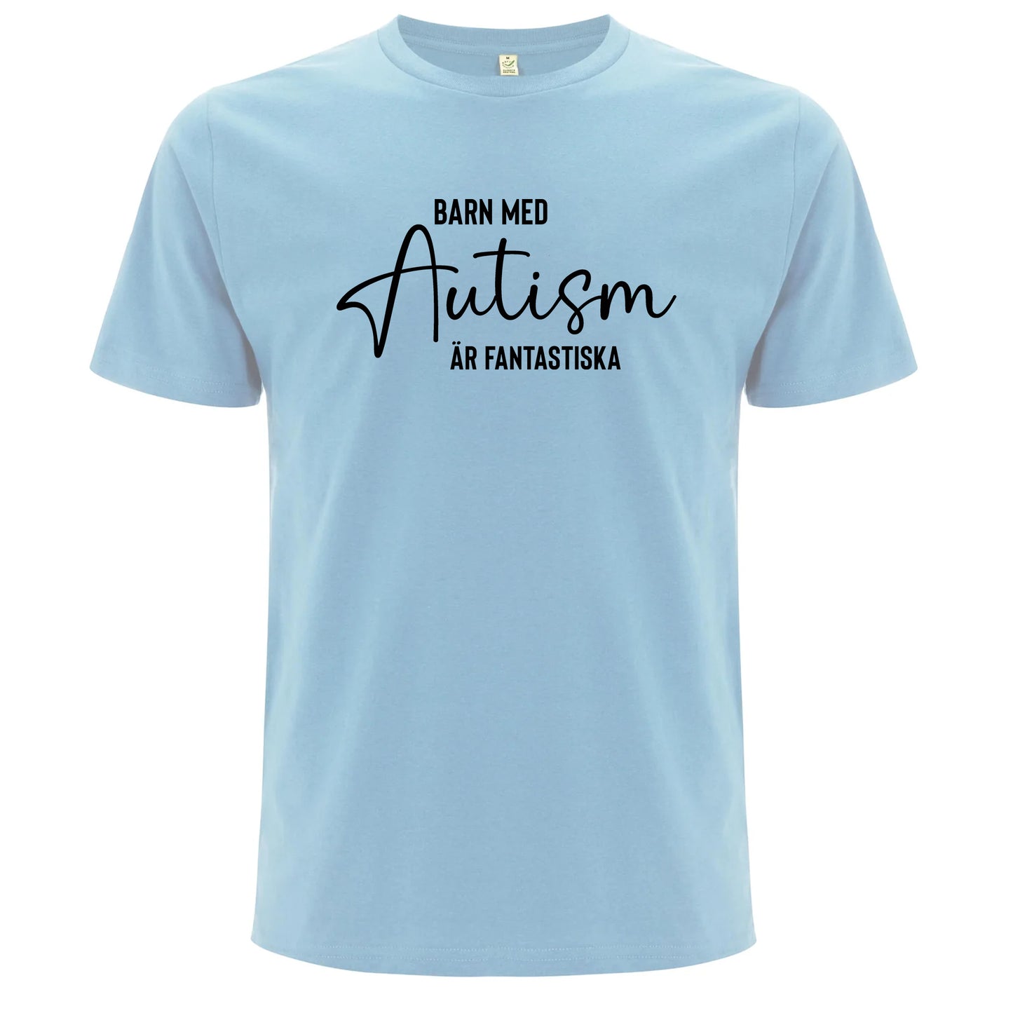 T-shirt med Autismpepp – Barn med Autism är Fantastiska-Lovely Text