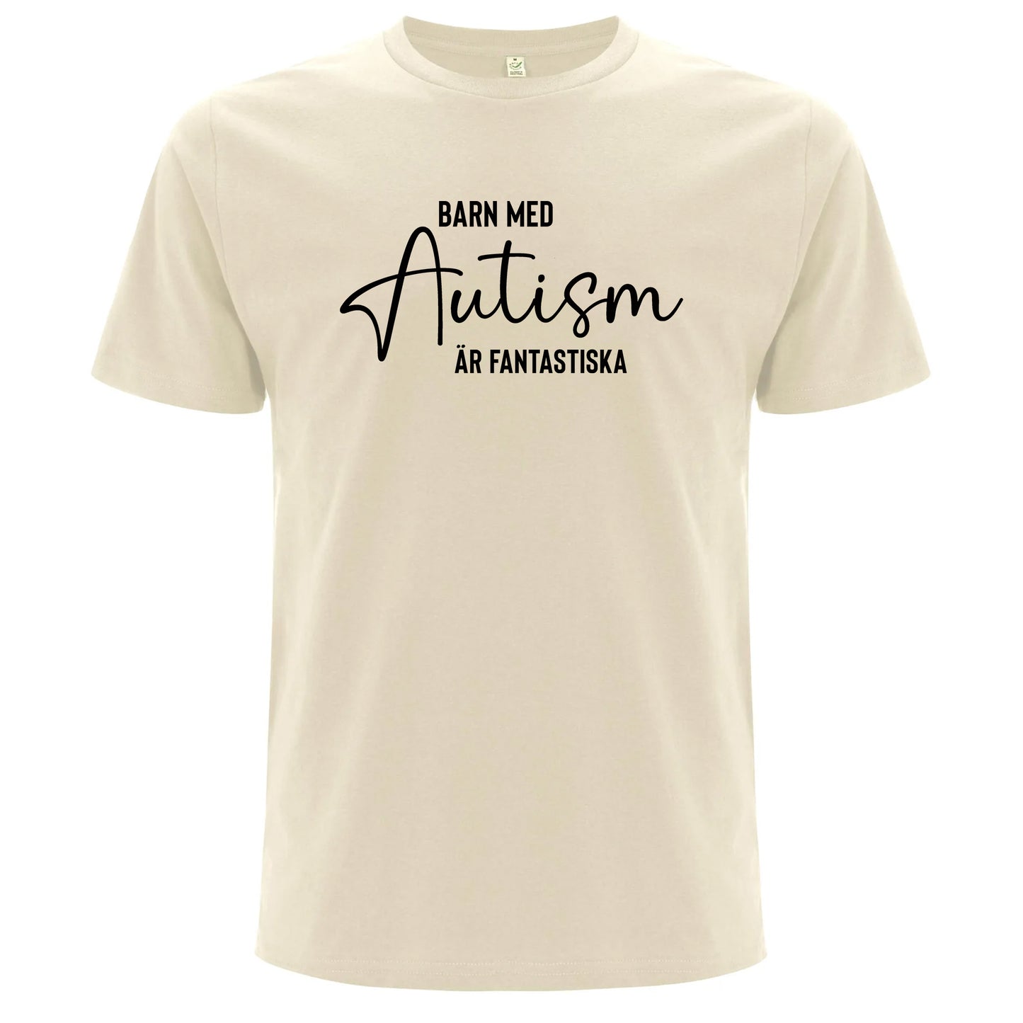 T-shirt med Autismpepp – Barn med Autism är Fantastiska-Lovely Text
