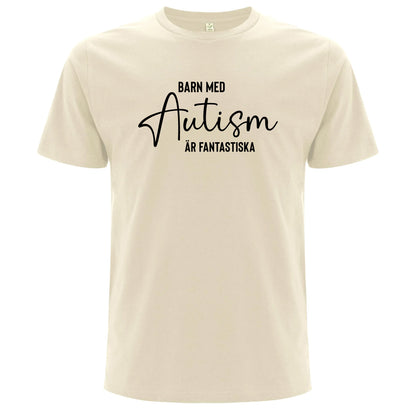 T-shirt med Autismpepp – Barn med Autism är Fantastiska-Lovely Text
