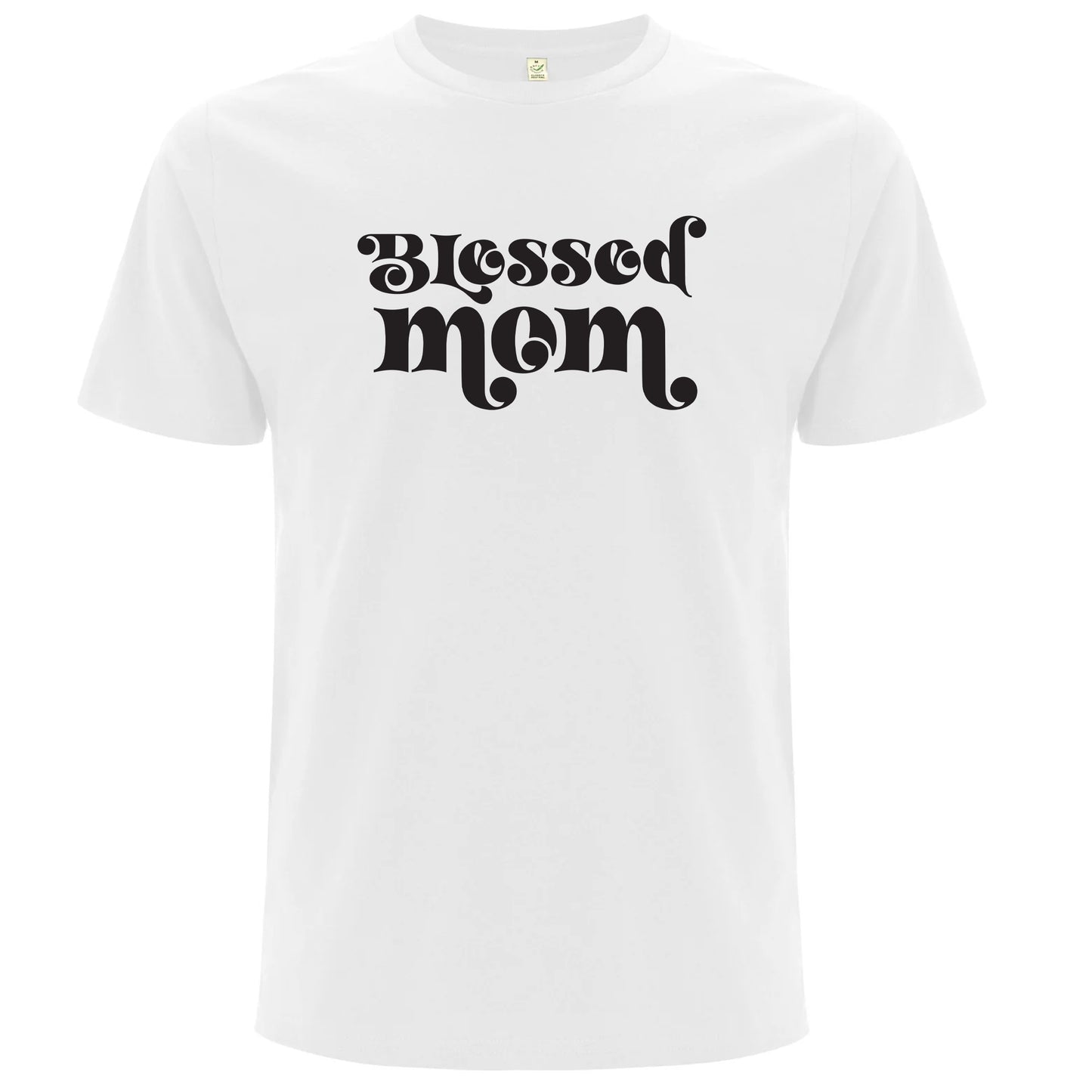 Välsignad Mamma T-shirt-Lovely Text