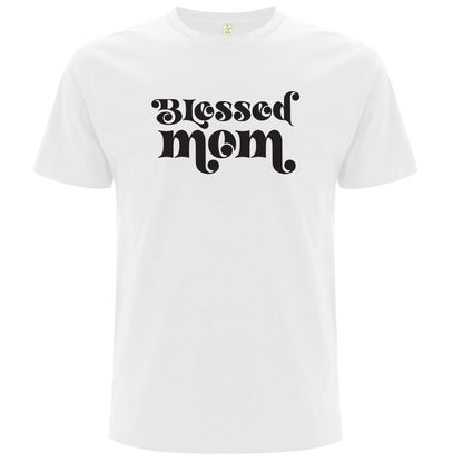 Välsignad Mamma T-shirt-Lovely Text