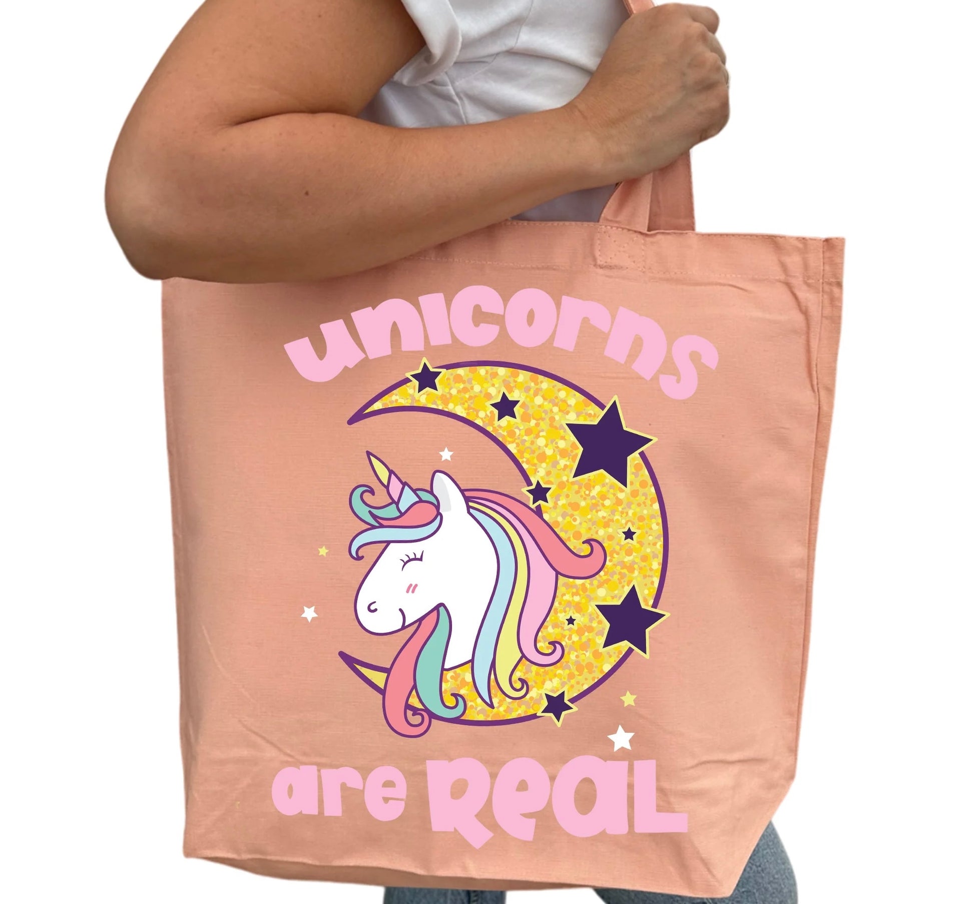 Unicorns Are Real Tygpåse-Lovely Text
