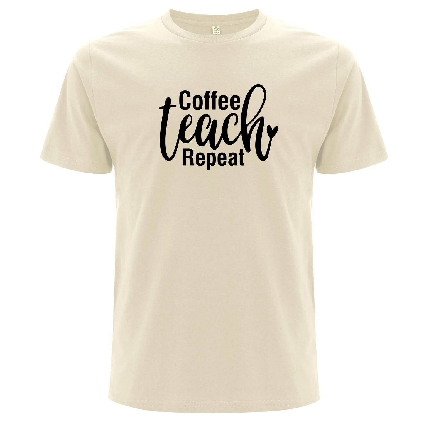 Coffee Teach Repeat T-shirt-Lovely Text