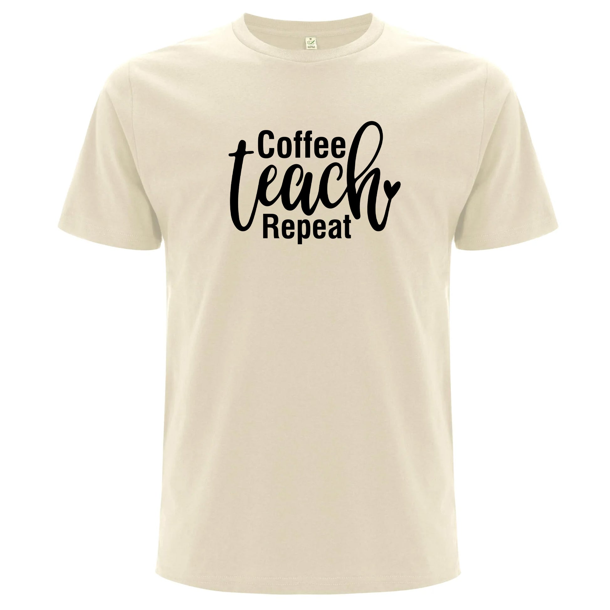 Coffee Teach Repeat T-shirt-Lovely Text