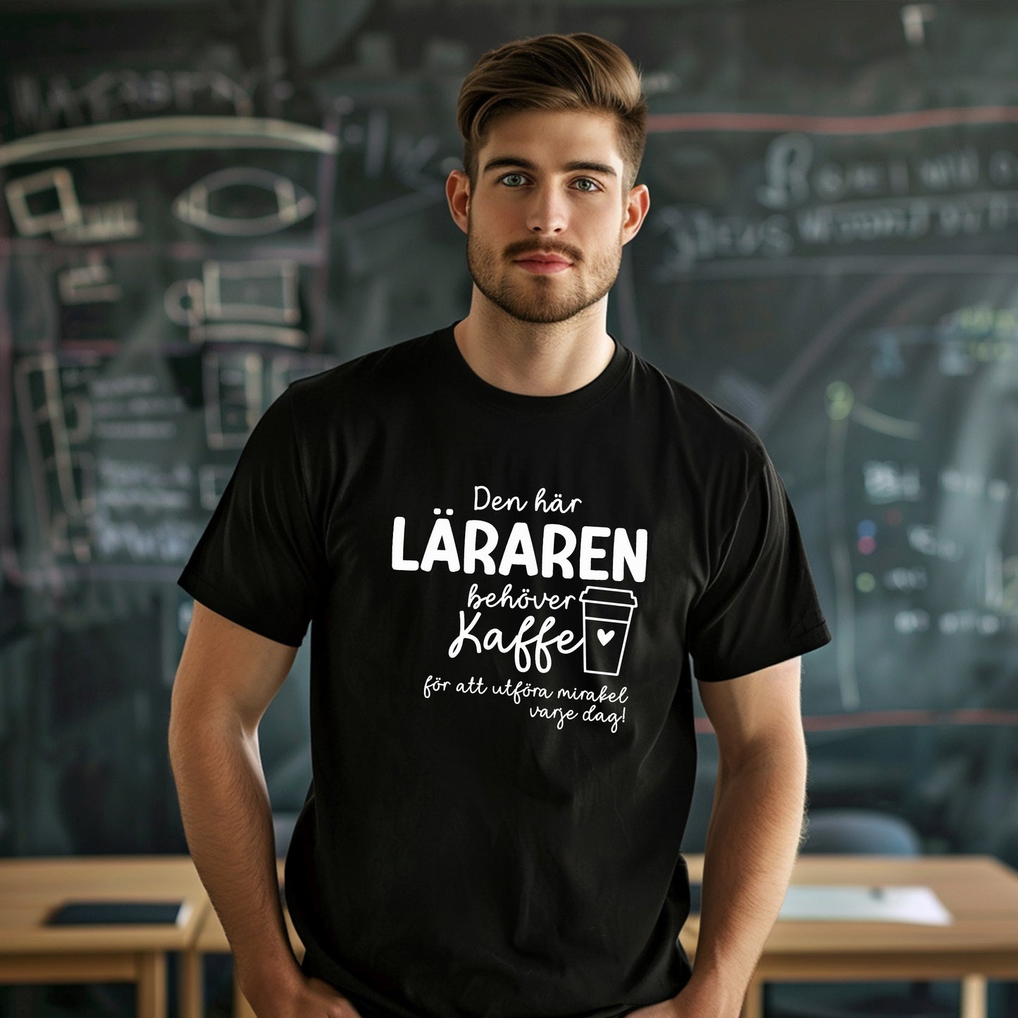 Den här Läraren/Pedagogen behöver Kaffe - T-shirt Lärare-Lovely Text