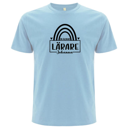 En älskad Lärare/Pedagog med Namn - T-shirt Lärare-Lovely Text