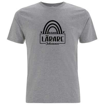 En älskad Lärare/Pedagog med Namn - T-shirt Lärare-Lovely Text
