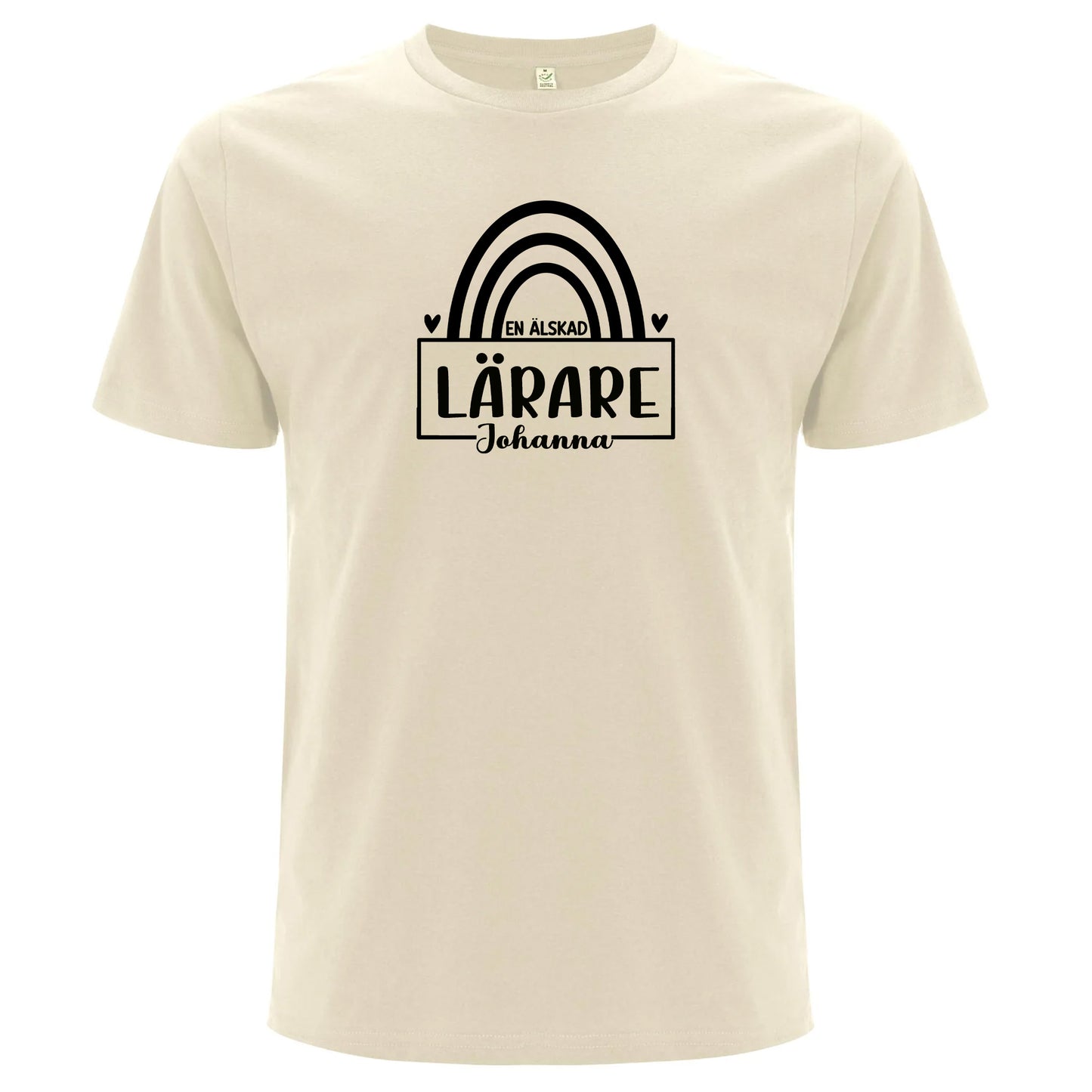 En älskad Lärare/Pedagog med Namn - T-shirt Lärare-Lovely Text