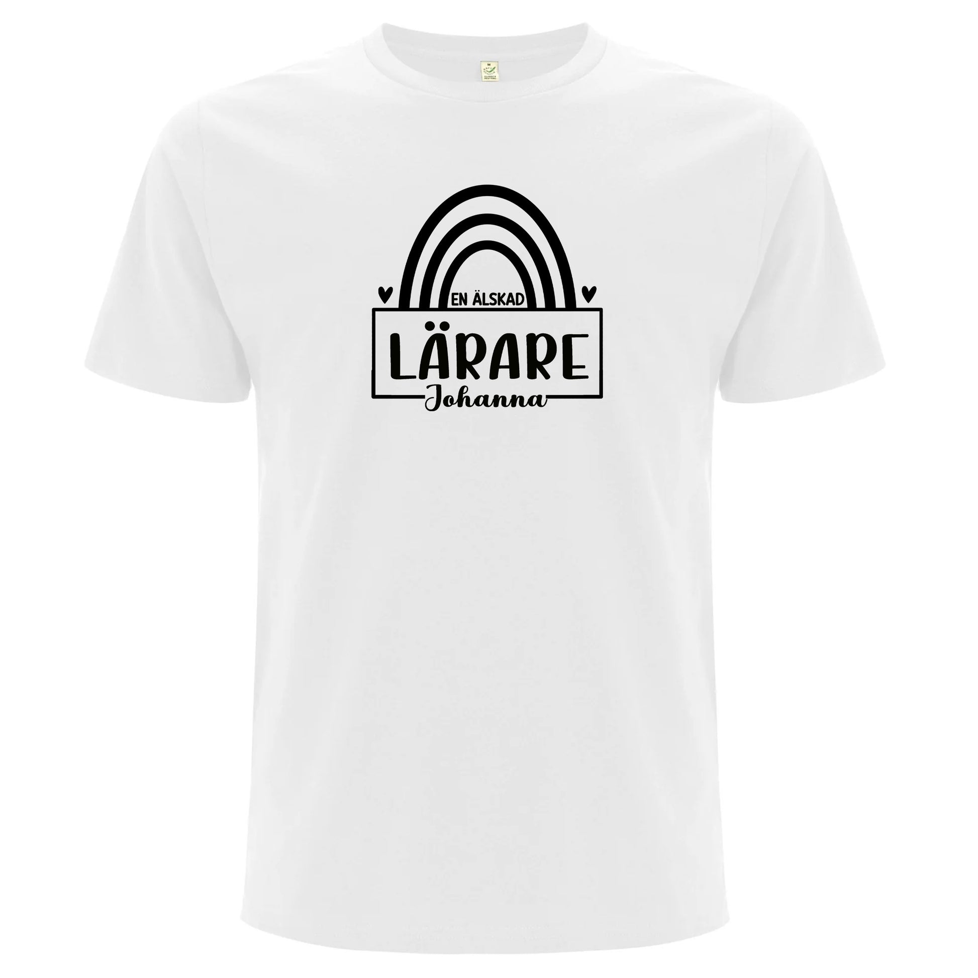 En älskad Lärare/Pedagog med Namn - T-shirt Lärare-Lovely Text
