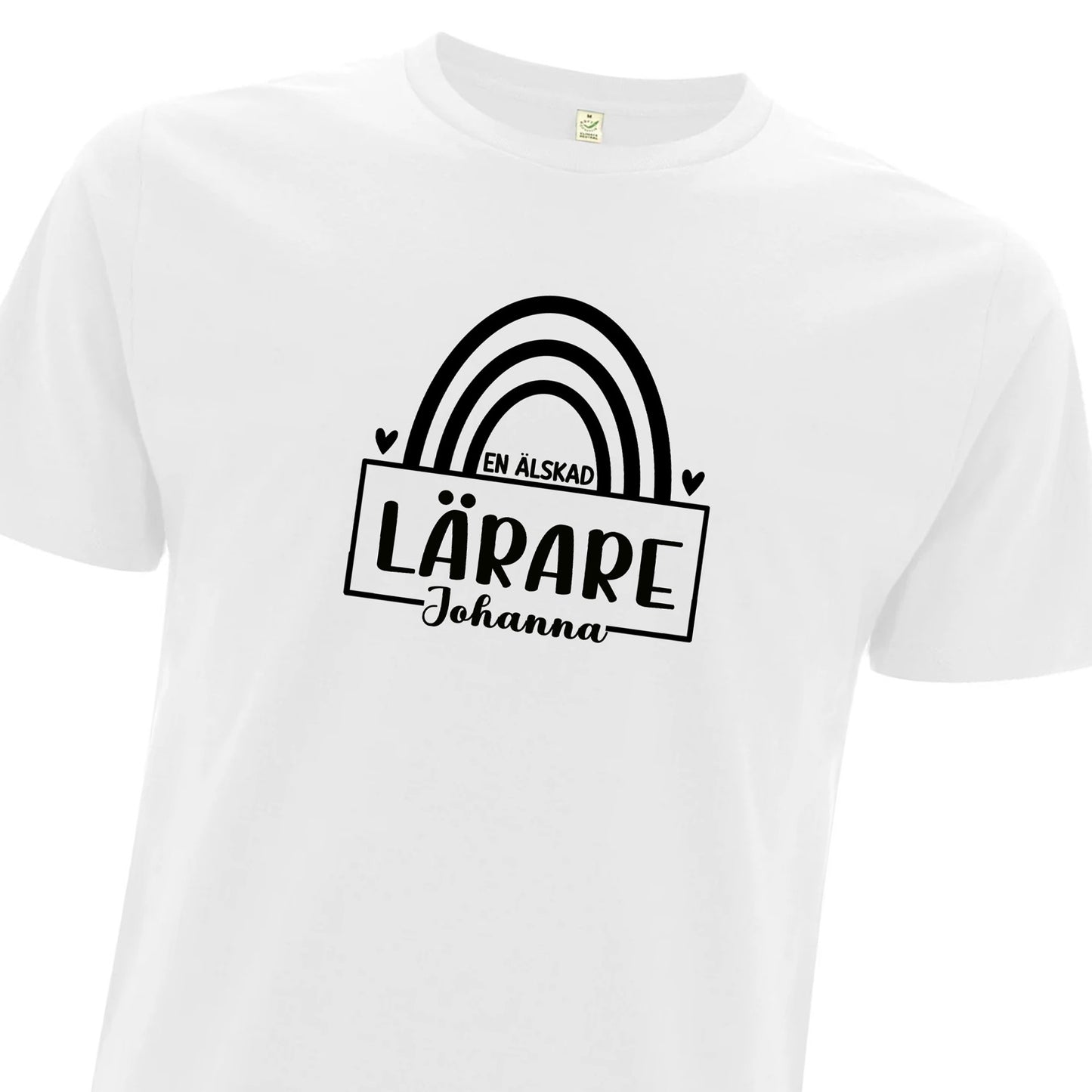 En älskad Lärare/Pedagog med Namn - T-shirt Lärare-Lovely Text
