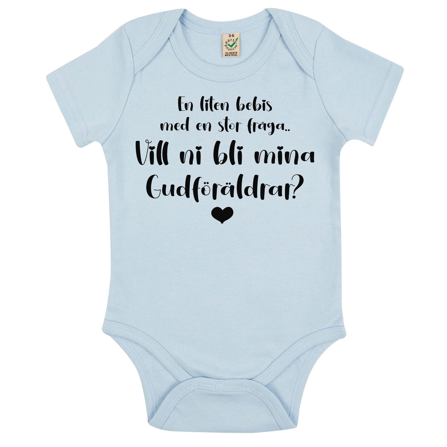 En liten bebis med en stor fråga… Vill ni bli mina Gudföräldrar?-Lovely Text