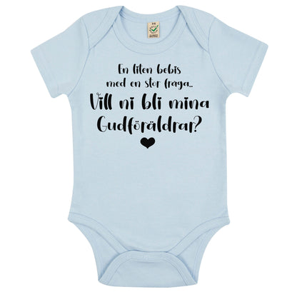 En liten bebis med en stor fråga… Vill ni bli mina Gudföräldrar?-Lovely Text