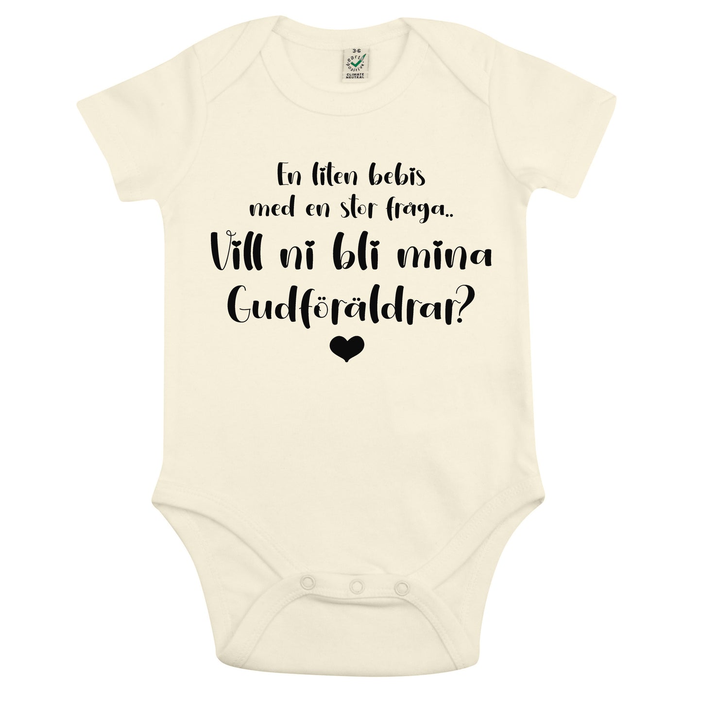 En liten bebis med en stor fråga… Vill ni bli mina Gudföräldrar?-Lovely Text