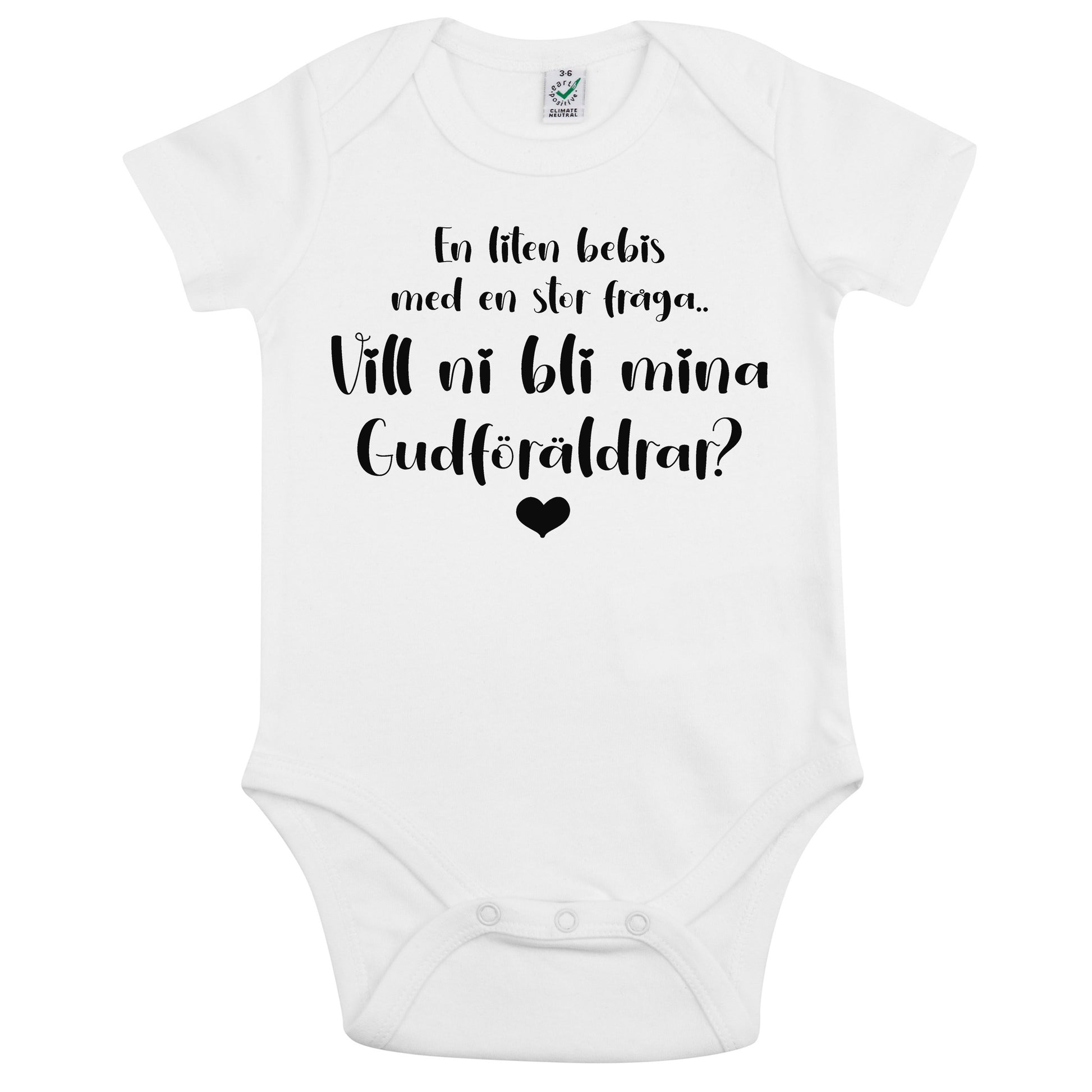 En liten bebis med en stor fråga… Vill ni bli mina Gudföräldrar?-Lovely Text