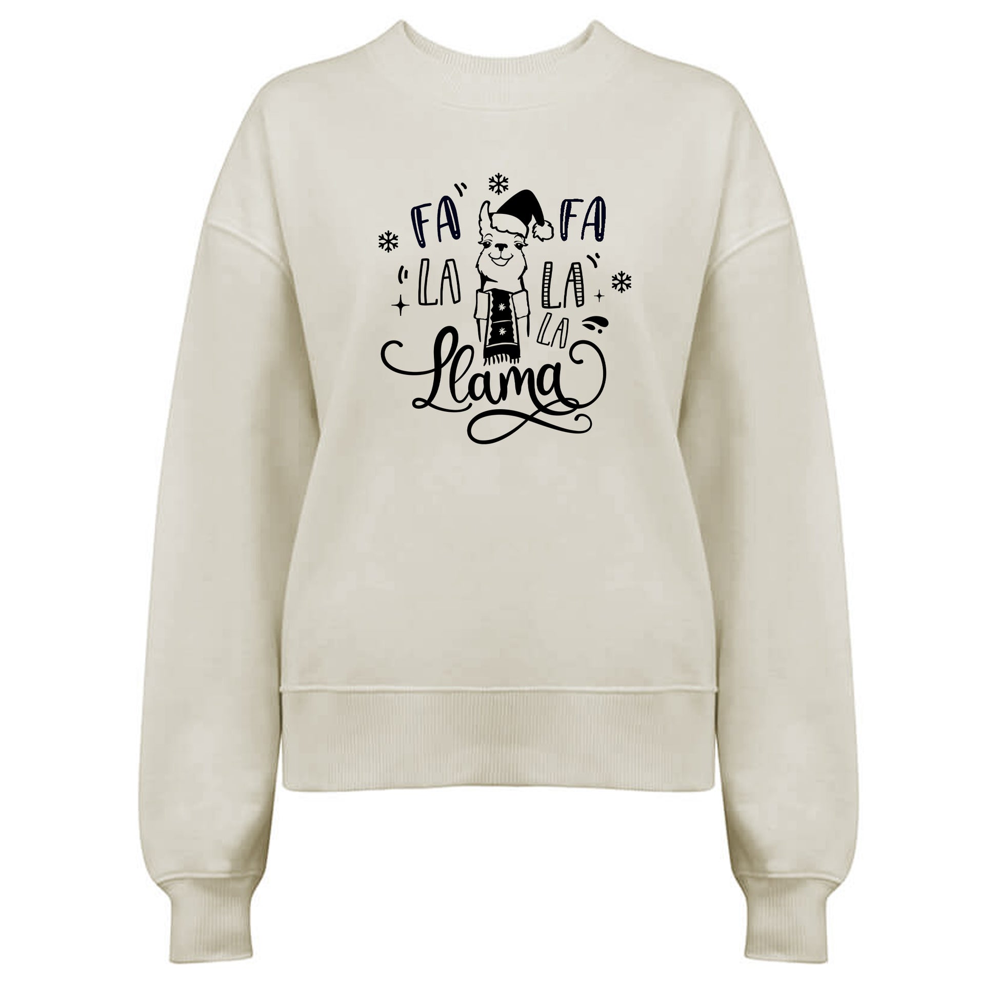 Fa La La La Llama - Vinter Tröja-Lovely Text