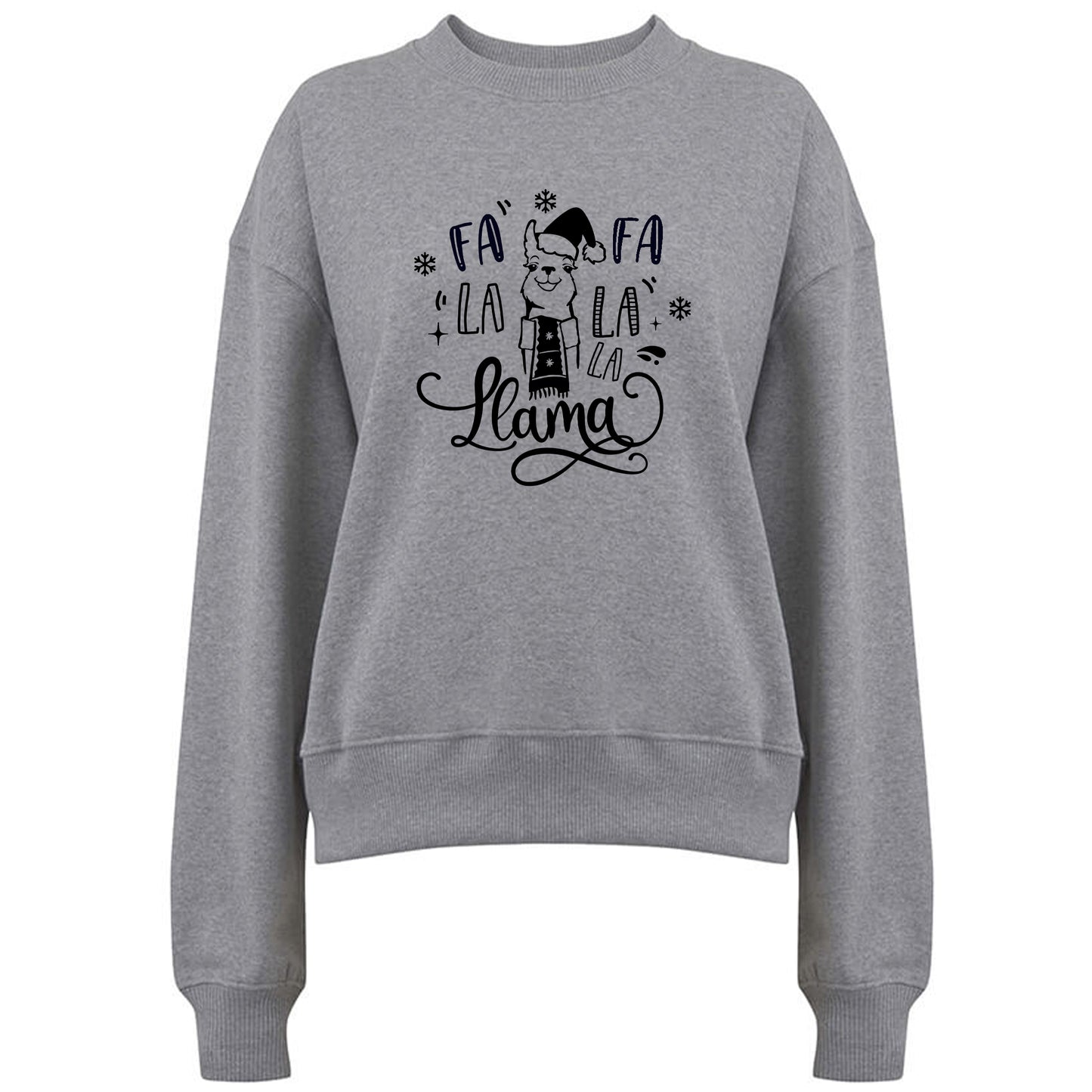 Fa La La La Llama - Vinter Tröja-Lovely Text