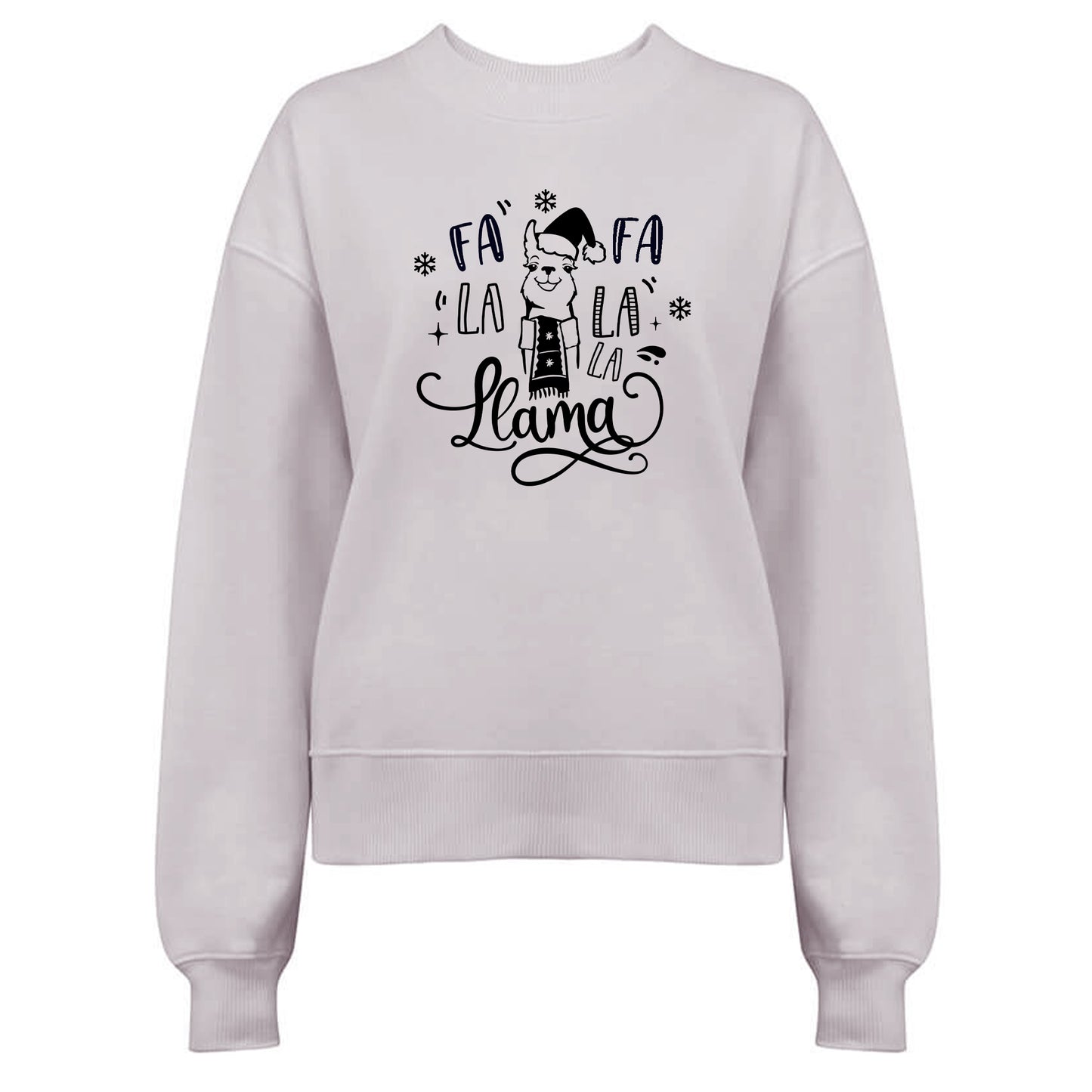 Fa La La La Llama - Vinter Tröja-Lovely Text