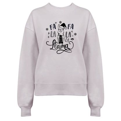 Fa La La La Llama - Vinter Tröja-Lovely Text
