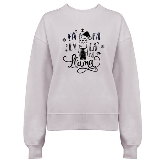 Fa La La La Llama - Vinter Tröja-Lovely Text