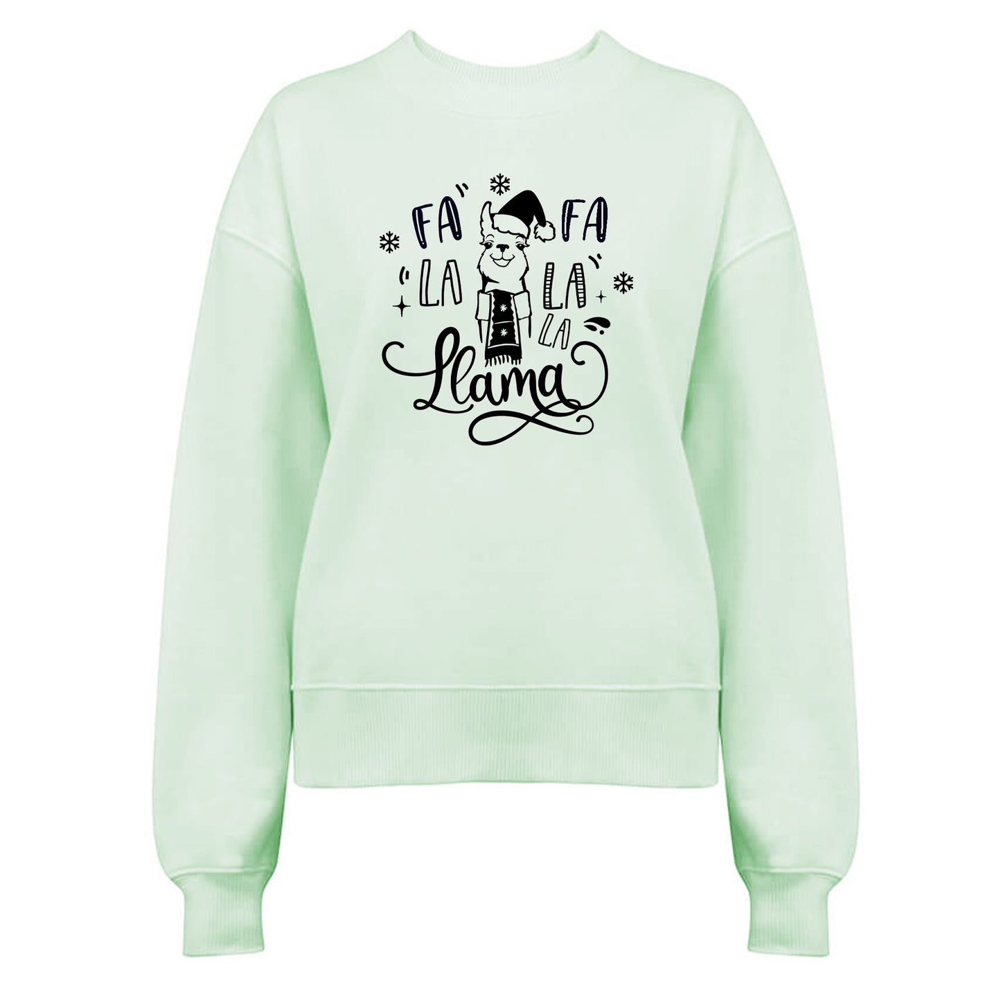 Fa La La La Llama - Vinter Tröja-Lovely Text