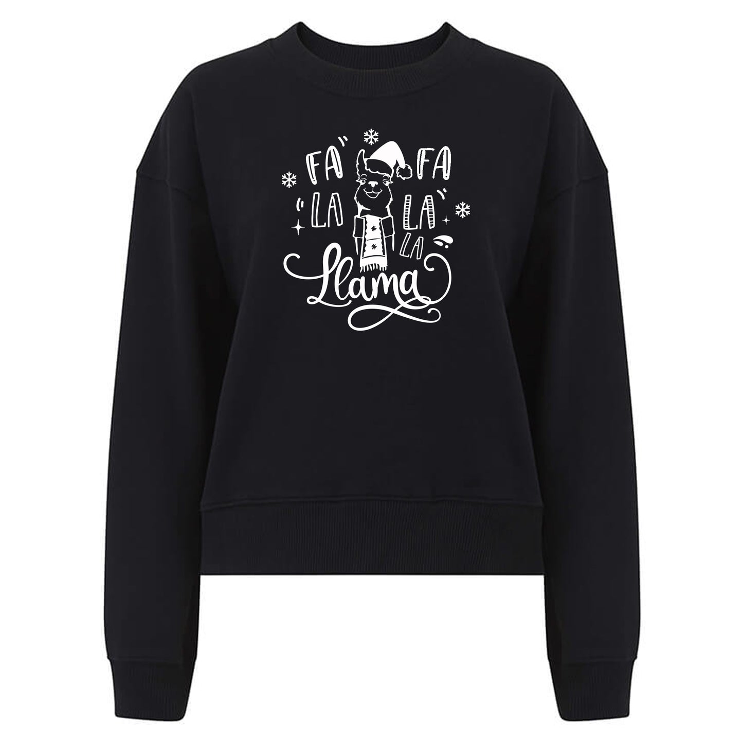 Fa La La La Llama - Vinter Tröja-Lovely Text