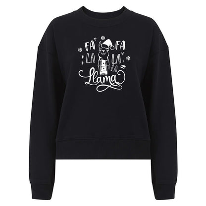 Fa La La La Llama - Vinter Tröja-Lovely Text