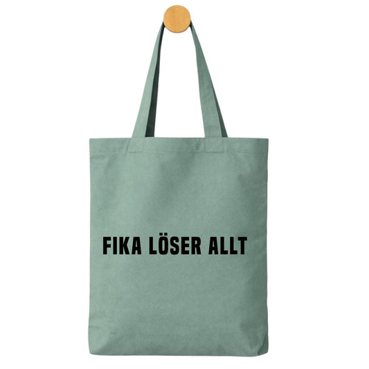 Fika löser allt – tygpåse