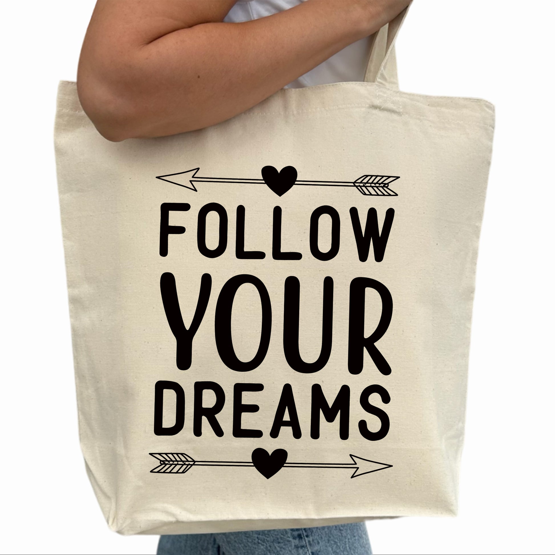 Follow your Dreams Tygpåse-Lovely Text